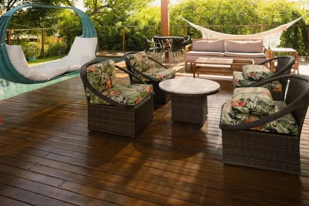 backyard timber deck